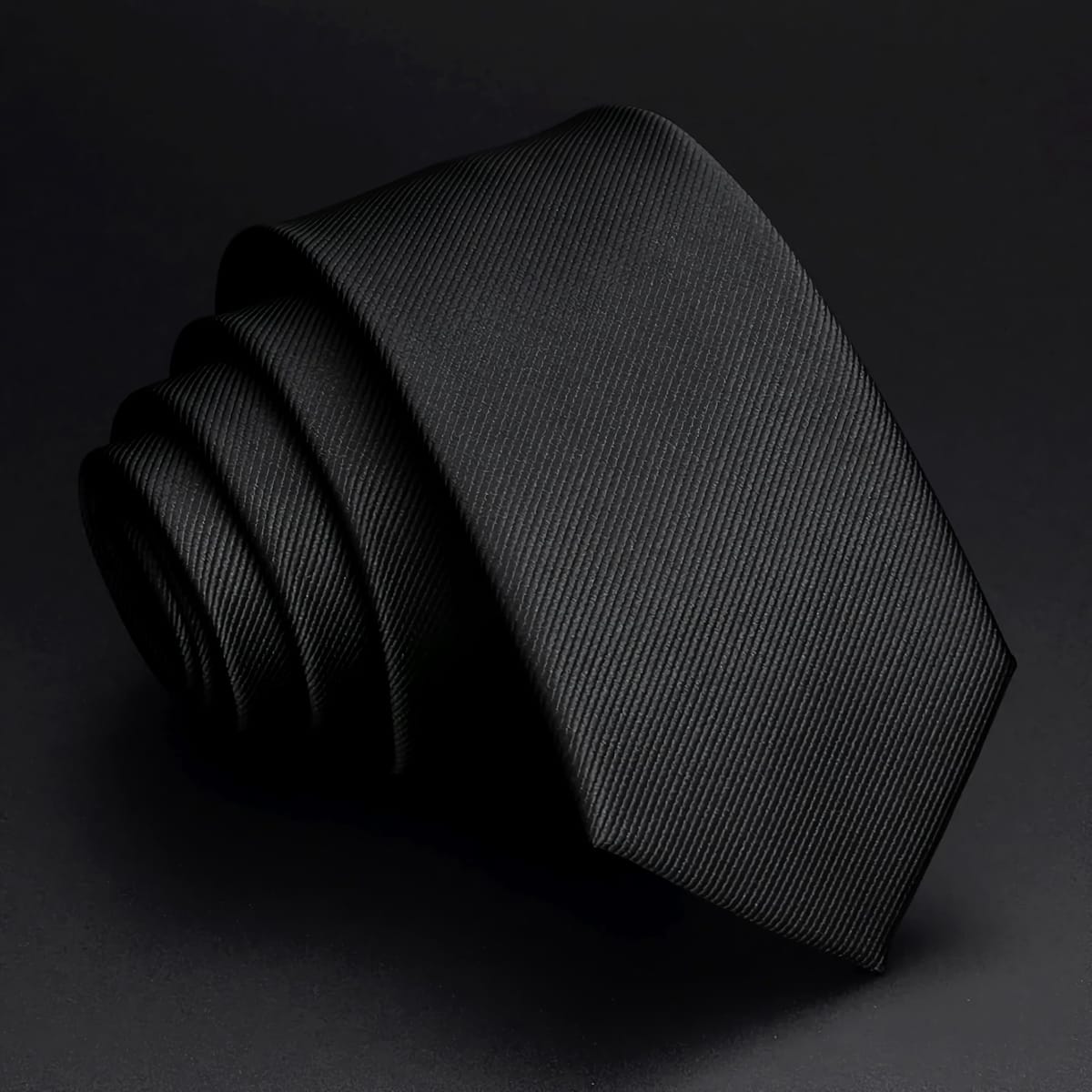 [ブブ オーハナ] ネクタイ 大剣幅 6cm ブラックフォーマル 無地 単色 ナロータイ ナローネクタイ 冠婚葬祭 ビジネスシーンにも