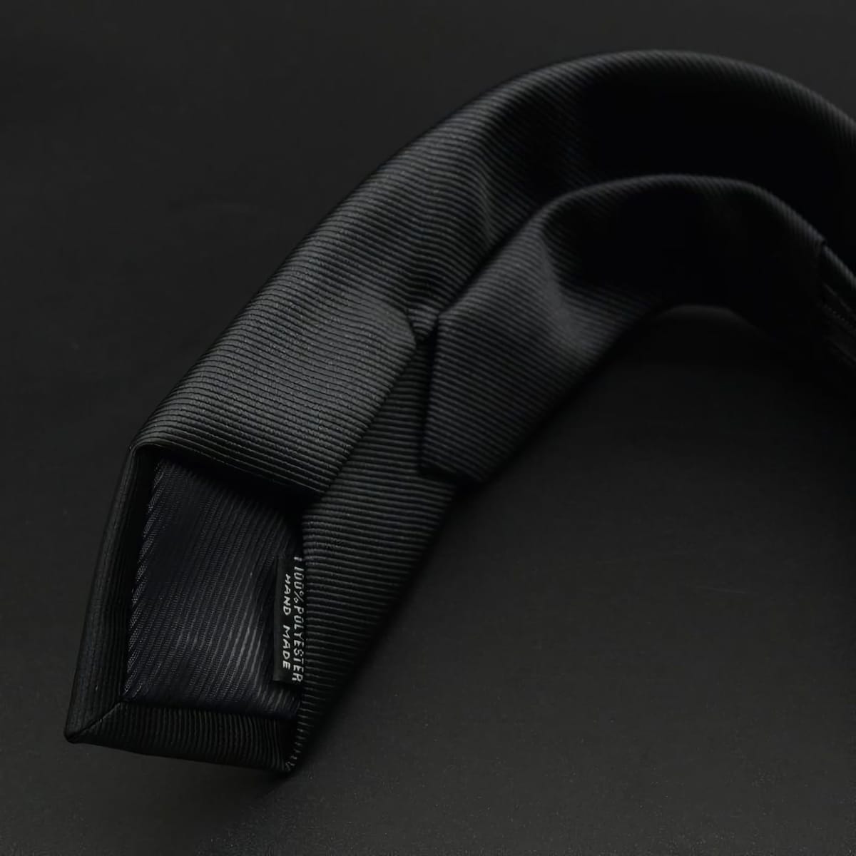 [ブブ オーハナ] ネクタイ 大剣幅 6cm ブラックフォーマル 無地 単色 ナロータイ ナローネクタイ 冠婚葬祭 ビジネスシーンにも