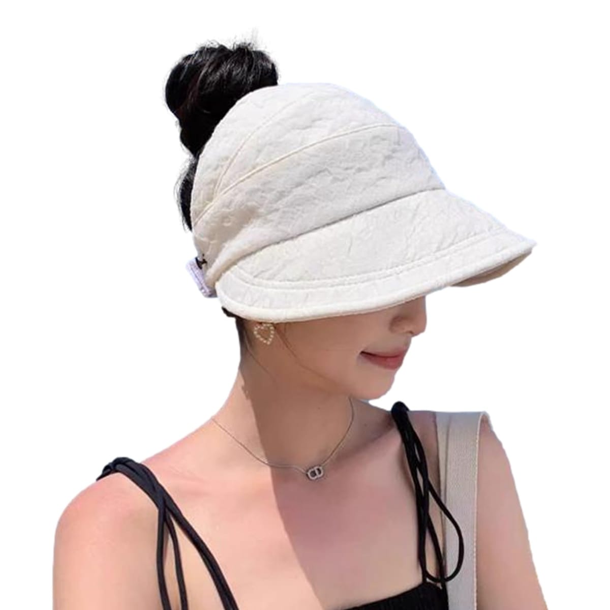 [G-tiamo] [ジーティアモ] UVカット帽子 小顔効果 日除け帽子 つば広 帽子 キャップ ハット uv カット レディース フリーサイズ