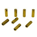 【お買い物マラソン限定!最大5%OFF対象】 LISPHOS ナット M6 六角ナット 真鍮 ロングナット マフラーナット 長ナット 高ナット バイク 25mm ゴールド