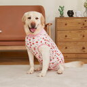 【お買い物マラソン限定!最大5%OFF対象】 COZENTA 犬 服 術後ウェア 術後服 避妊手術 傷口保護 エリザベスカラー代替 かわいい いちご柄