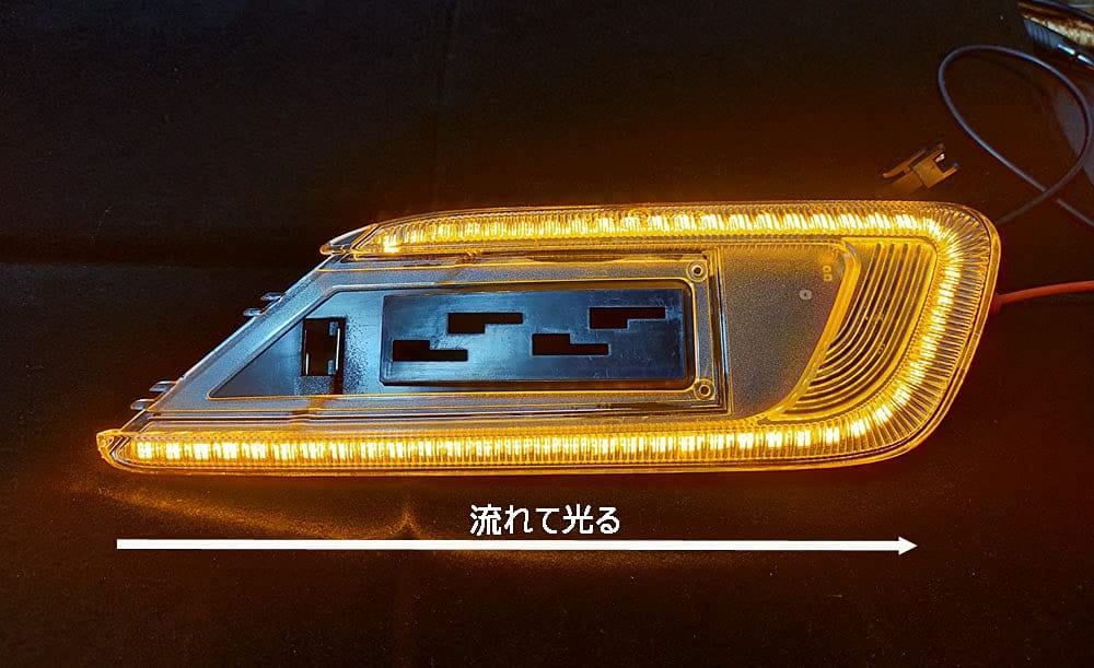 hotimp? MINI CLUBMAN F54 用 ファイバーLED 流れる フェンダー シーケンシャルウインカー クリアレンズ仕様 純正交換タイプ 左右1組 球切れ警告キャンセラー内蔵