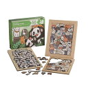 【お買い物マラソン限定!最大5%OFF対象】 動物ジグソーパズル、50ピース、猫・犬・パンダのデザイン、3種類セット(額縁は含まれません)