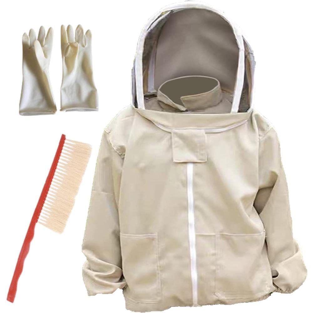 【お買い物マラソン限定！最大5%OFF対象】 [Gavit] 養蜂用 防護服 蜂対策 蜂駆除 フェイスネット 戦闘服 エアガン ファスナー 保護 蜜蜂 上半身