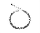 ブレスレット メンズ レディース 編み目 ステンレス 韓国ファッション RM ジミン 人気デザイン 18cm+5cm オルチャン アクセサリー