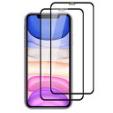 【2枚セット】iPhone 11 用 iPhone XR 用 ガラスフィルム 日本製素材旭硝子製/硬度9H 6.1インチ アイフォン11 用 XR 用 強化ガラ...