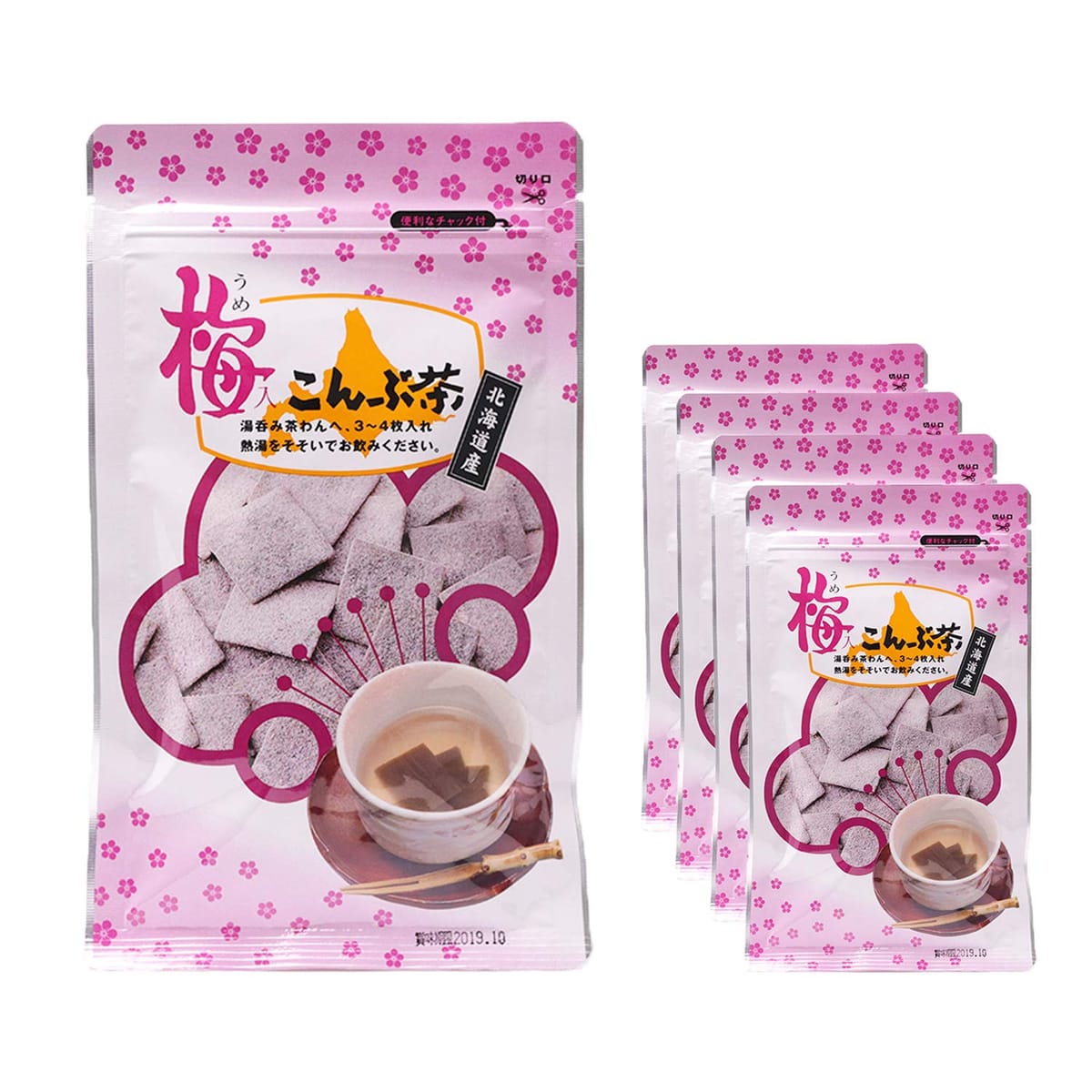 梅入こんぶ茶 北海道産昆布使用 48g入x5袋