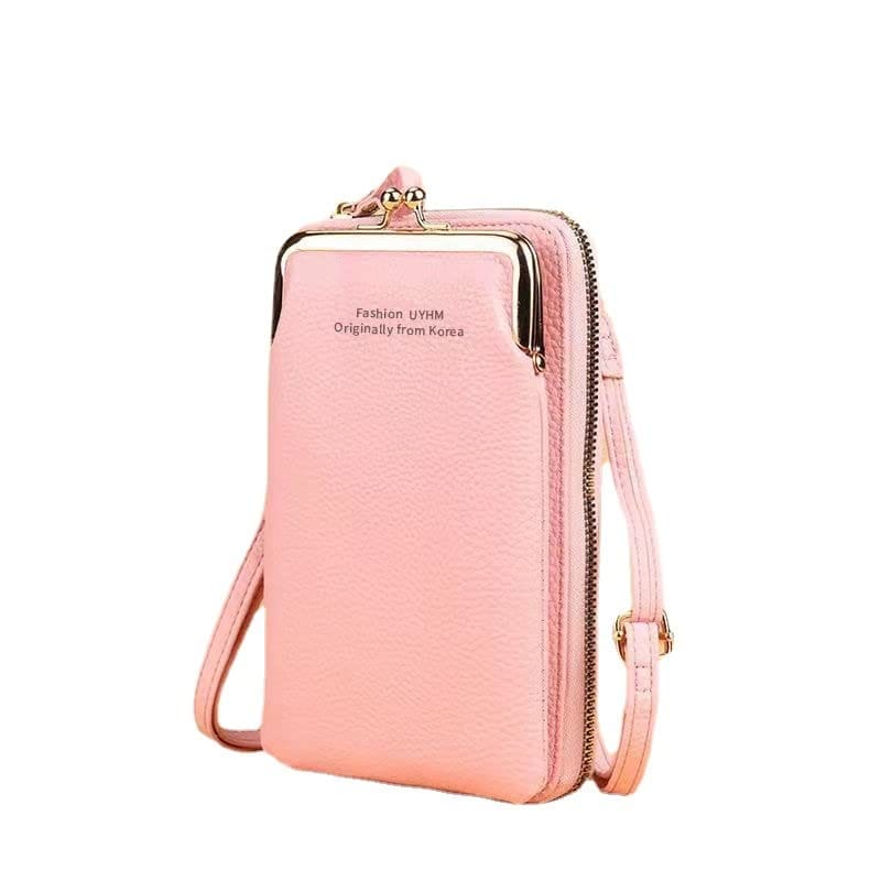 【お買い物マラソン限定！最大5%OFF対象】 [IBUKI-STYLE] がま口 スマホ ポシェット ショルダー バッグ 縦型 ポーチ お財布 携帯 軽量 斜め掛け レディース シンプル ミニ 小銭 ファスナー カード 定期 女児 女子 丈夫 事務用 スポーツ スマホケース スマホポーチ スマホショ
