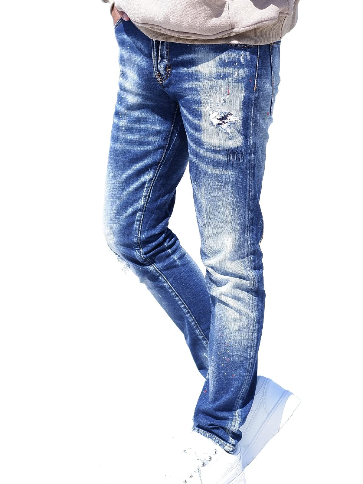 楽天UNDARBAR【お買い物マラソン限定！最大5％OFF対象】 [BillionWorks] ジーパン メンズ デニムパンツ ジーンズ ダメージジーンズ メンズデニム