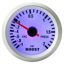 【本日限定!最大5%OFF対象】 ブースト メーター ターボ 機械式 BER表示 52mm ブースト計 ターボ計 汎用