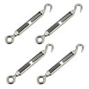 【お買い物マラソン限定!最大5%OFF対象】 HWT ターンバックル ステンレス アイフック ワイヤー ロープ 固定 BS CS アンテナ固定