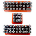 【本日限定!最大5%OFF対象】 Lezalic レザークラフト 打刻印 大文字 小文字 数字 セット ハンドメイド アルファベット ポンチ 革 金属 DIY