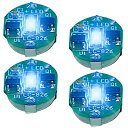 【本日限定!最大5%OFF対象】 CHASO 小型 LED ライト 4個 マグネット 磁気 スイッチ ワイヤレス プラモデル フィギュア ガンプラ ジオラマ ミニ 電飾 ボタン電池