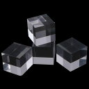 【本日限定!最大5%OFF対象】 ルボナリエ アクリル キューブ ブロック 正方形 透明 撮影 展示 ディスプレイ 撮影用小道具 4個 セット(2)