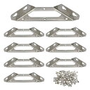 【本日限定!最大5%OFF対象】 shymie コーナー金具 ブラケット 三角コーナー ジョイント金具 棚受け金具 補強金具 アングル 金具 固定 接合金具 家具 本棚 ステンレス