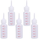 ルボナリエ 猫 哺乳瓶 ペット哺乳瓶 50ml 5個セット 3mm極細乳首 注入器 給水 犬猫兼用