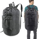 【お買い物マラソン限定!最大5%OFF対象】 JUSTVEL ランドリーバッグ 大容量 折りたたみ 【背負える洗濯バッグ】 旅行 リュック 収納袋 コインランド...