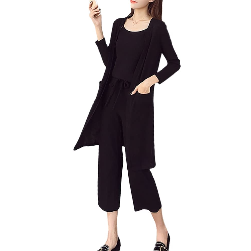 [M*R collection] リラックスルームウェア レディース パジャマ 上下セット 部屋着 ブラック M