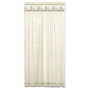 【お買い物マラソン限定!最大5%OFF対象】 【LIMSE】間仕切りレースカーテン 【幅100cm 丈240cm】2重構造 同柄タッセル付き のれん マジックテ...