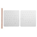 moonwood レザークラフト 刻印 シート セット 打ち具 アルファベット 絵文字