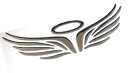 【本日限定!最大5%OFF対象】 r_planning 天使 エンジェル ウイング シャープ ドレスアップ 3D ステッカー エンブレム