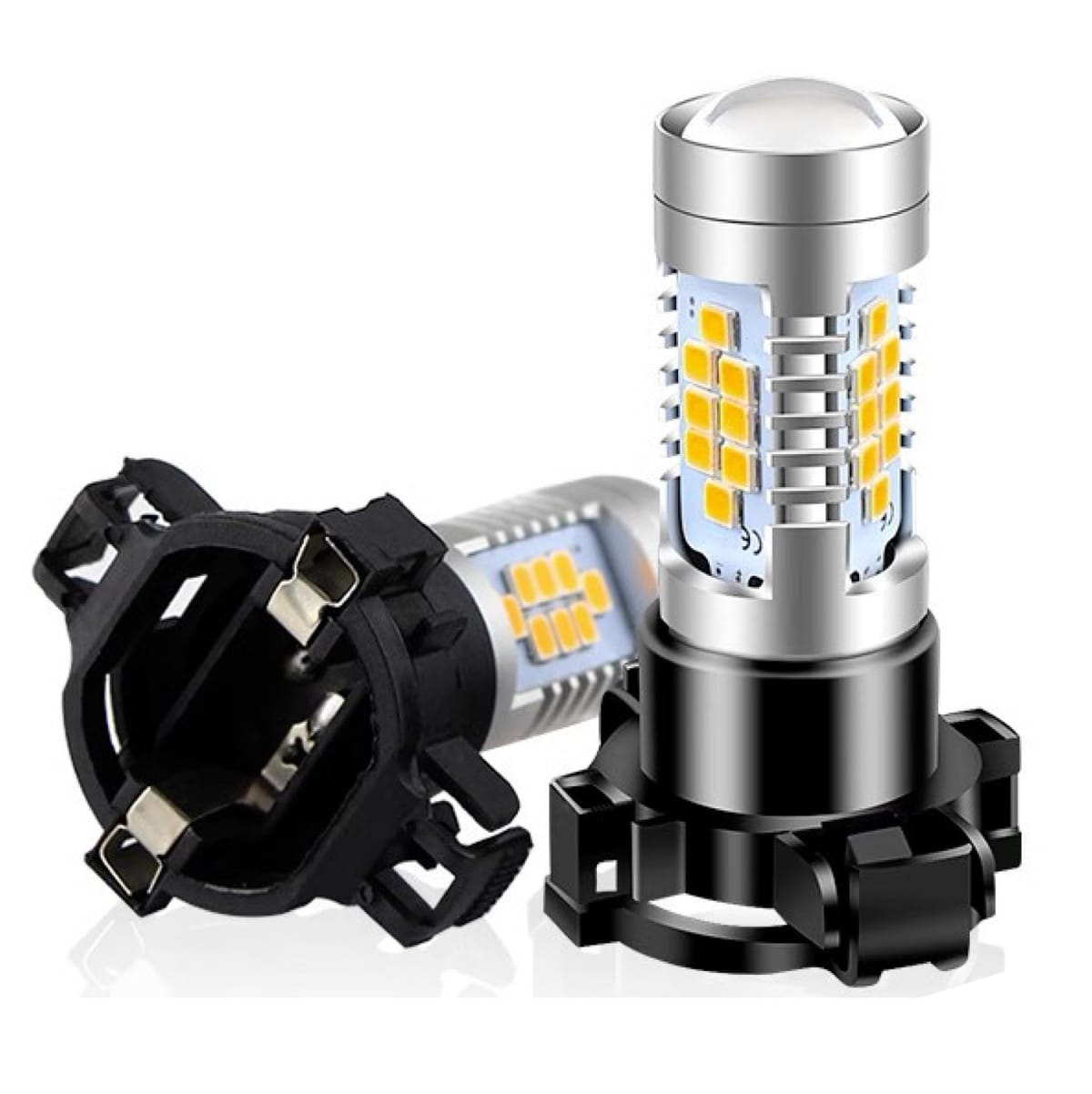 【お買い物マラソン限定！最大5%OFF対象】 PY24W LED ウインカー バルブ 高輝度/30SMD メルセデス ベンツ/W221 BMW E90/E91/E92/E93/X3/X5/X6/Z4/E89/F07/F10/LCI アウディ/A4/Q5 ランドローバー/Sport/LR4 等 適合