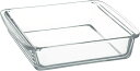iwaki(イワキ) 耐熱ガラス ケーキ型 ケーキ焼き皿 グラタン皿 角型 25.5×21×6cm KBC222