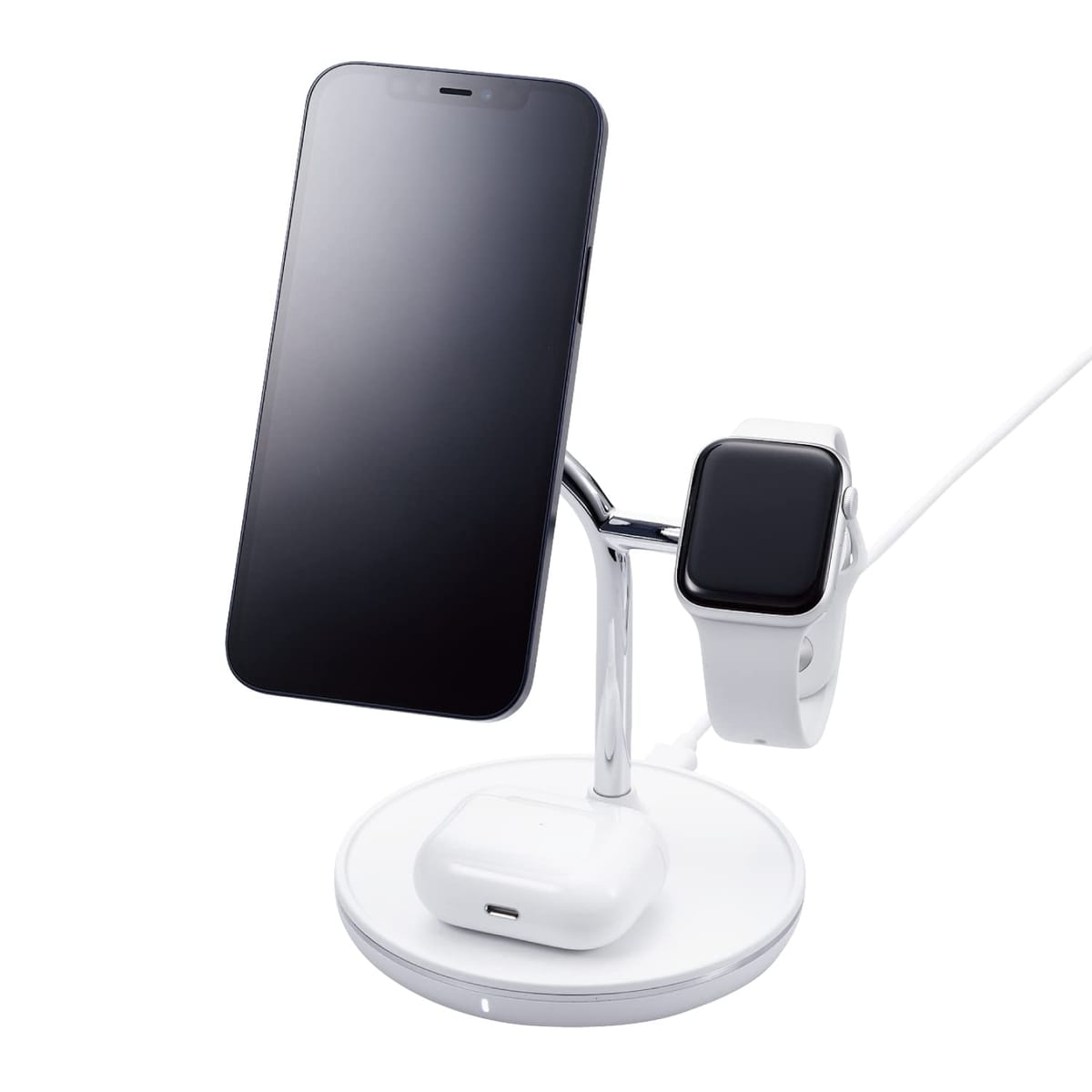 ꡪ5%OFFоݡ 쥳 磻쥹Ŵ 3in1 3Ʊ [MagsafeбiPhone/Apple Wat...