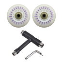 CAWKAY 光るウィール スケボー取付工具 セット レインボー 68mm 76mm オーロラ色 電池不要 エスボード ブレイブボード