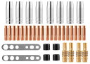 【お買い物マラソン限定!最大5%OFF対象】 SakaSK 半自動 溶接機 消耗品 ノズル コンタクト チップ ホルダー MIG15AK MB15 MIG MAG Co2溶接トーチ ガスノズル 0.8mm MIG100 MIG130 MIG160 MIG200 (38)