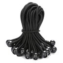 【本日限定!最大5%OFF対象】 Mtrail ボール付きバンジーコード 荷締めバンド ゴム紐 固定用 3.5mm 全長15cm/20cm/30cm ゴムコード...