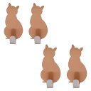 【お買い物マラソン限定!最大5%OFF対象】 ヒロワールドトレード 猫 フック 両面テープ 付 キーフック ドアフック グッズ ネコ 雑貨