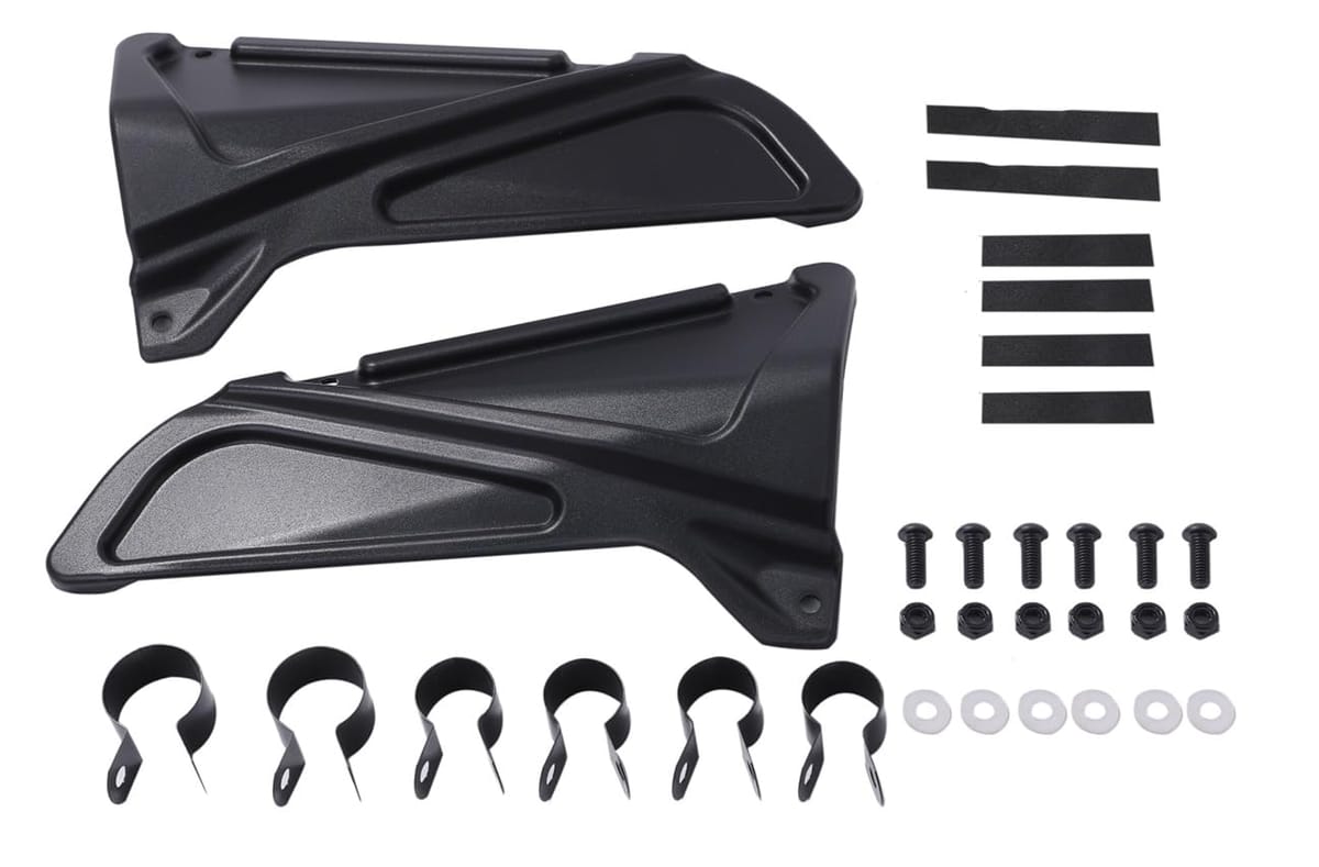 ホンダ用 レブル 250 500 エンジン カバー サイドカバー 左右セット ブラック 黒 角型 rebel250 rebe500 バイク オートバイ 汎用 社外品