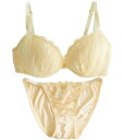 【お買い物マラソン限定!最大5%OFF対象】 【Laulea Akoakoa】レディース ブラジャー ブラ ショーツ 上下 セット 下着 大人 可愛い シフォン 花柄 刺繍