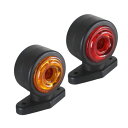 【お買い物マラソン限定!最大5%OFF対象】 MAKUMINORS LED サイドマーカー ランプ トラック デコトラ 24V 路肩灯 両面発光 高輝度 IP6...