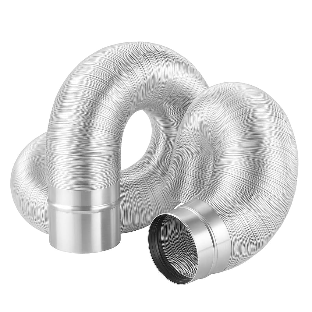 Crystal craft ダクトホース アルミ 蛇腹ホース 排気 伸縮 長さ2m【内径50mm】