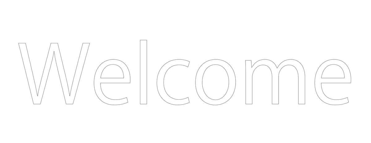 【Welcome】 ウェルカム ウォールステッカー カッティングステッカー 防水