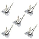 EXDUCT 4つ折り 16/24/30/36/45mm 5点セット ミシン 押さえ ミシン ミシン押さえ 職業用ミシン 四つ折りバインダー