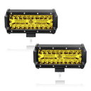 【本日最終日!最大5%OFF対象】 RIZES led 作業灯 フォグランプ 投光器 ライト 照明 車 12v-24v アウトドア ガレージ 農業 トラック ワークライト 2個 セット 黄色(2)