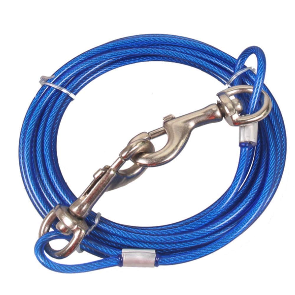 Chocople ロングリード 係留 ランナーケーブル 犬 5mm ブルー