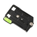 Morisho クイックシュー 三脚 雲台 カメラ プレート 小型 アダプター スペア 水準器 ベルボン QRA-635L II 互換