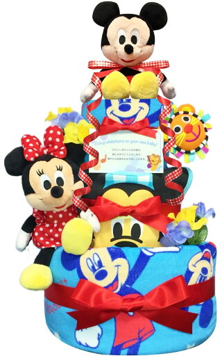 KanonBabys おむつケーキ 男の子 ミッキー 出産祝い 3段 Sサイズ Mサイズ 4001 KanonBabys おむつケーキ 男の子 ミッキー 出産祝い 3段 Sサイズ Mサイズ 4001