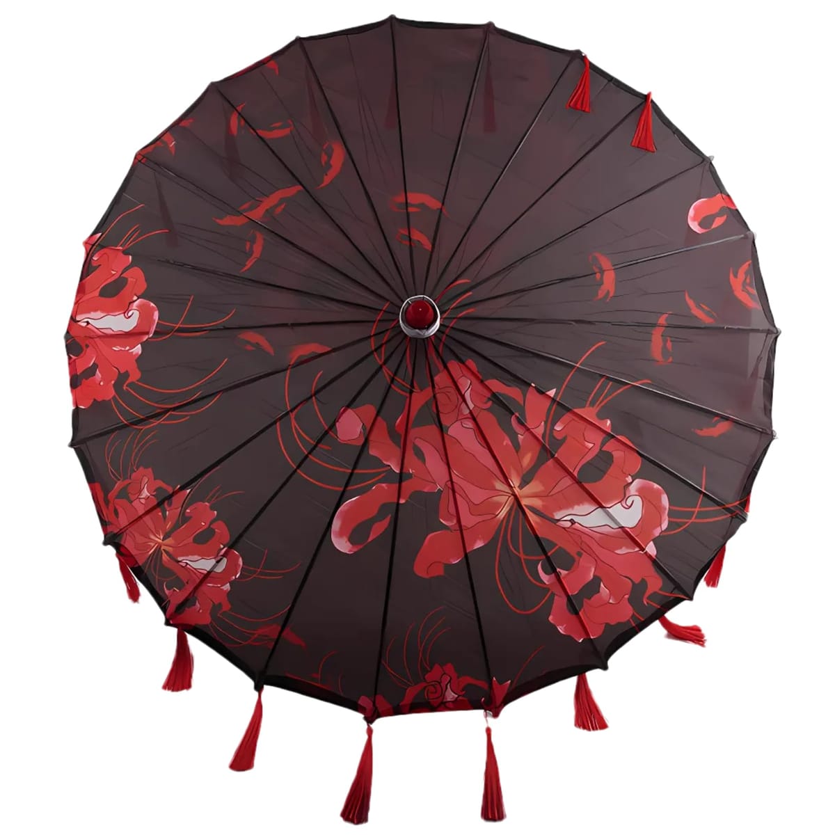 PLEAVIT 和傘 飾り 撮影用 コスプレ 彼岸花 和風 和服に合う日傘 踊り用 踊り傘