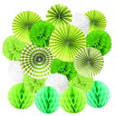 merrytime ペーパーファン ハニカムボール フラワーデザイン 飾り付けセット パーティー 誕生日 結婚式 卒業式 入学式 記念日 イベント 装飾 多色デ...