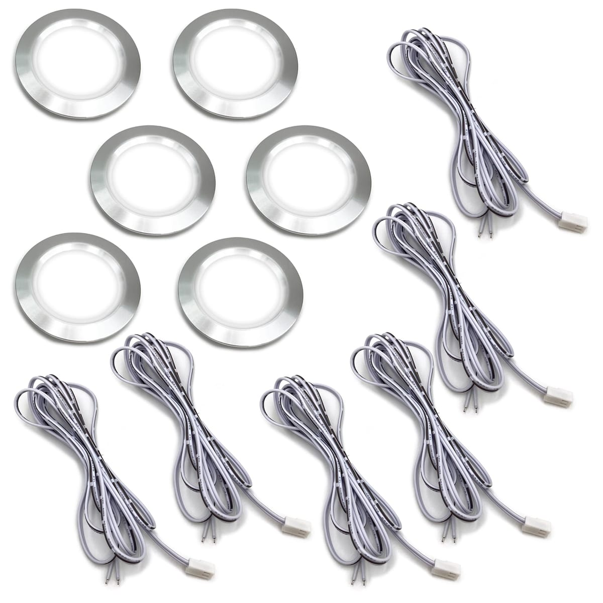 (ͥå) DC 12V 3W  LED  饤  6500K 55mm  68mm  14mm ֥ 2m ...