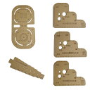 【本日限定!最大5%OFF対象】 レザークラフト 定規 アクリル 菱目打ち 目打ち 型紙 縁取り レザークラフト用 工具 工具セット 5種セット
