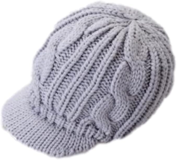 [G-tiamo] [ジーティアモ] ニット帽 つば付き 帽子 キャップ ぼうし きゃっぷ ボウシ レディース シンプル おしゃれ ゆったり つば付