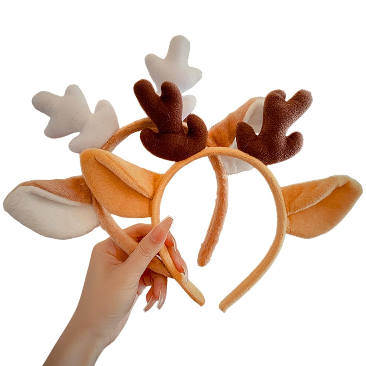 [Makuki] 【もこもこトナカイ】トナカイ カチューシャ セット コスプレ トナカイ クリスマス 仮装 可愛..