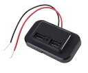 【お買い物マラソン限定!最大5%OFF対象】 トヨタ ハイエース USB電源 2ポート パネル DC12v ~ 24v 5V/4.8A リアヒーター ヒータースイッチ 照明 usb ポート スマホ 充電 カー アクセサリー 汎用 社外品