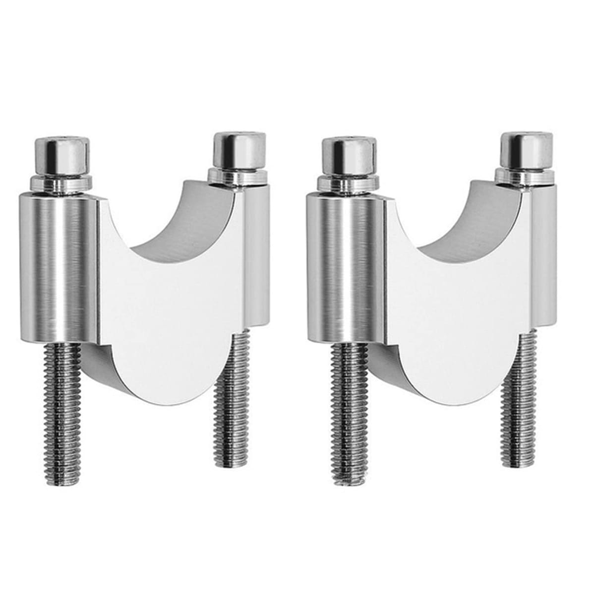 Yuumo+ ハンドルポスト バイク 30mm アップ ハンドル スペーサー バーライザー 汎用 2個セット
